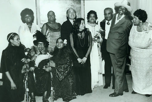 Photo from the exhibition Blues is a Woman, with Big Mama Thornton second from the left