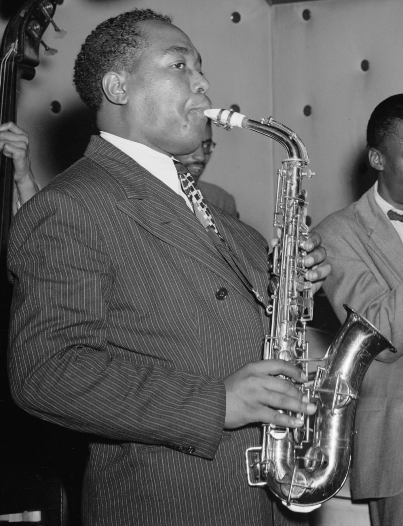 Charlie Parker met Tommy Potter en Miles Davis