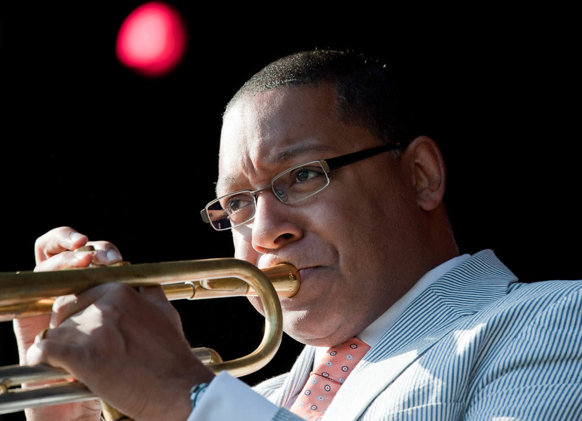 Wynton Marsalis met trompet