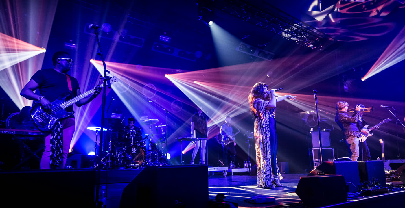 The Brand New Heavies op het podium
