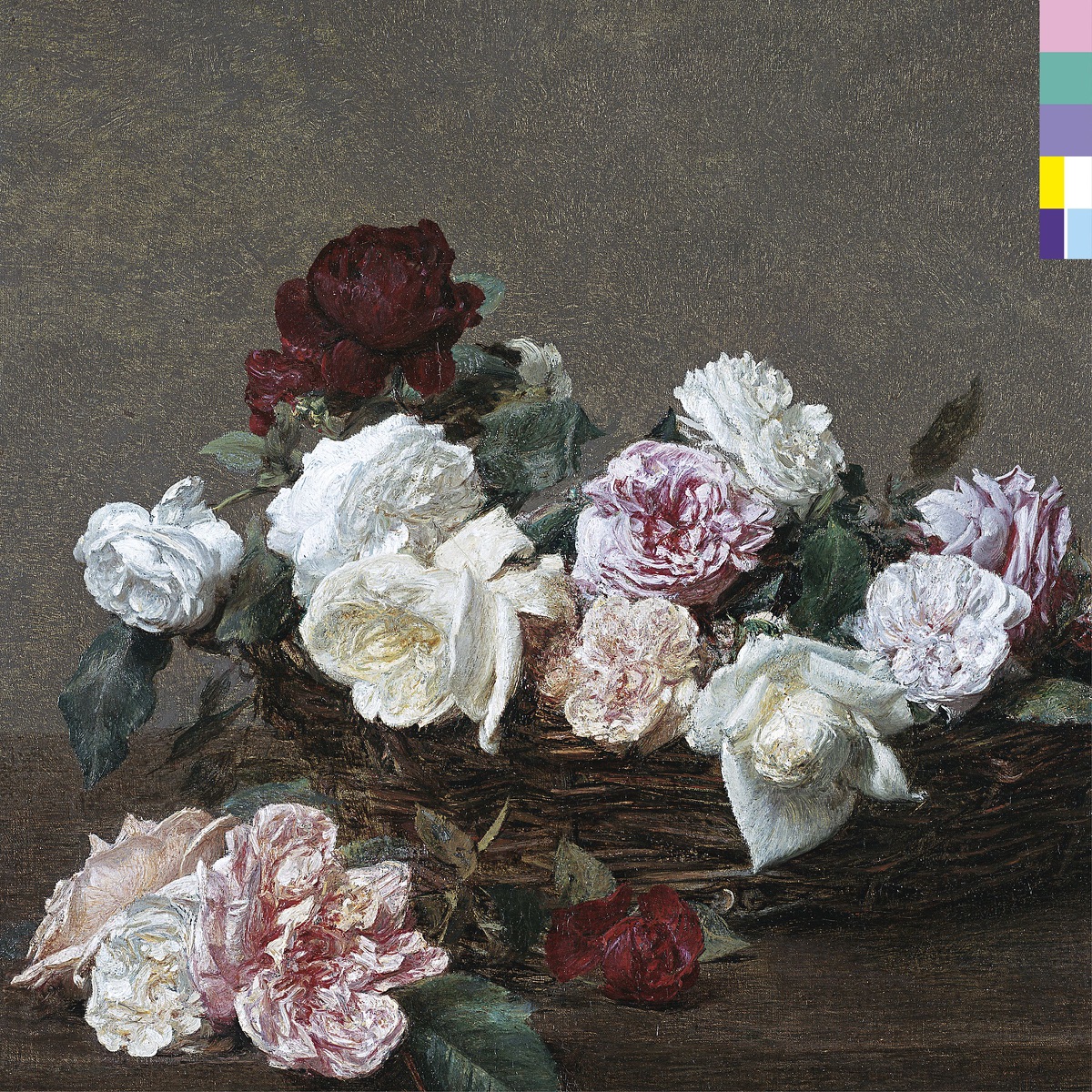 Power, Corruption & Lies (1983). Ontwerp: Peter Saville, met een schilderij van Henri Fantin-Latour.