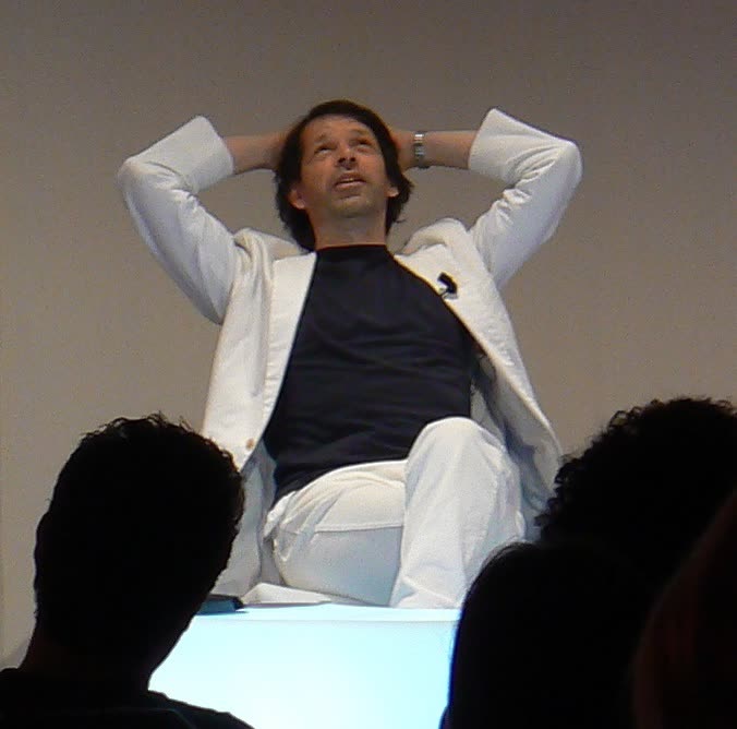 Peter Saville in Turijn, 2009.