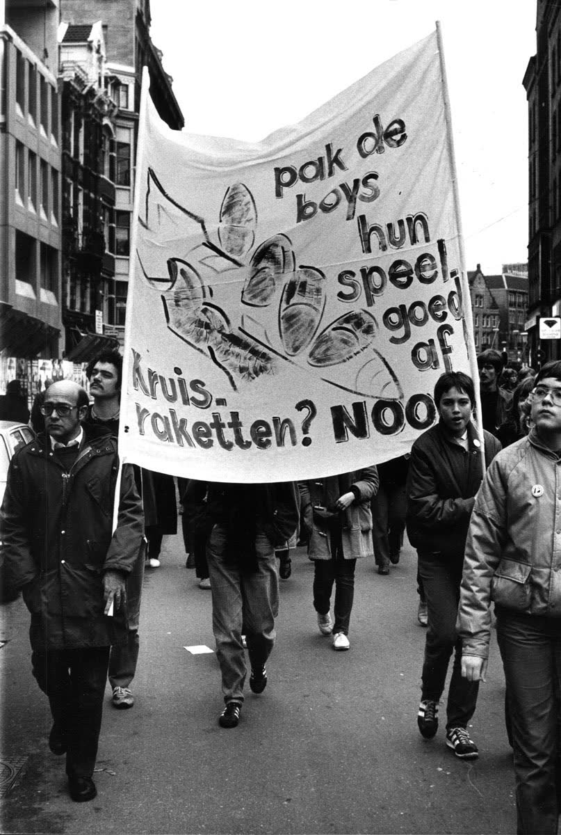 De demonstratie tegen kernwapens in Amsterdam, 21 november 1981.