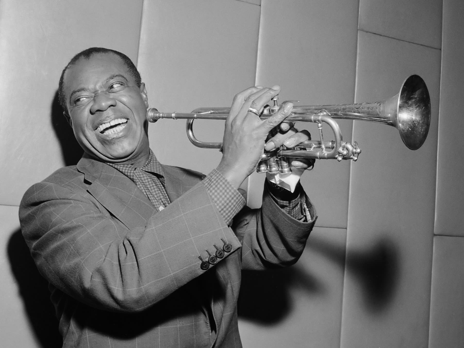 Louis Armstrong in 1955.