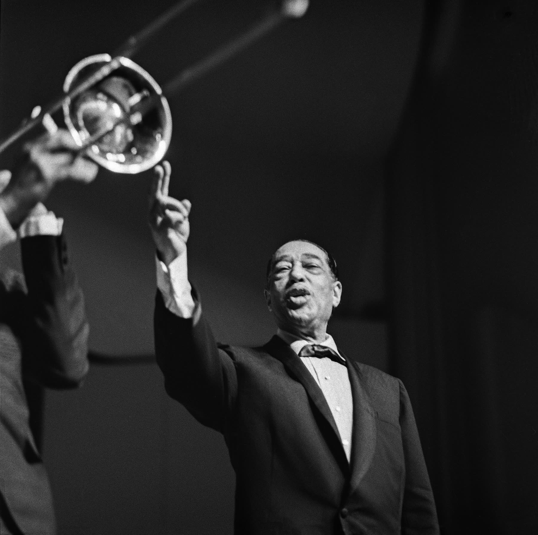 Duke Ellington en zijn orkest in Helsinki, 1963, het jaar van de afgebroken tournee.