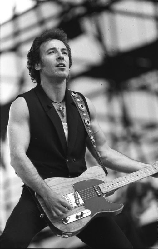 Bruce Springsteen in Oost-Berlijn, 19 juli 1988.