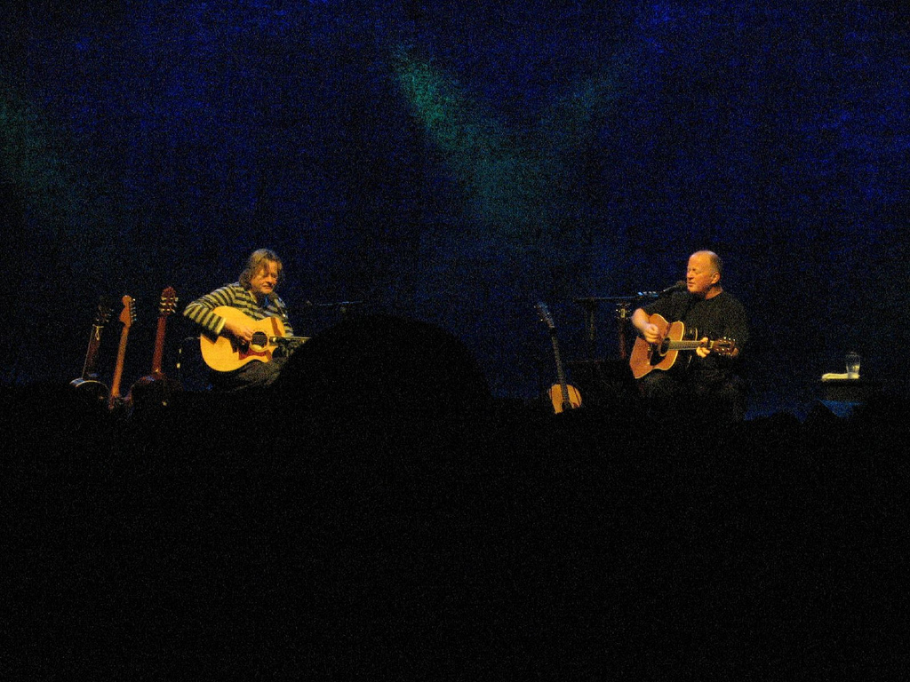 Christy Moore, hier jaren later op het podium.